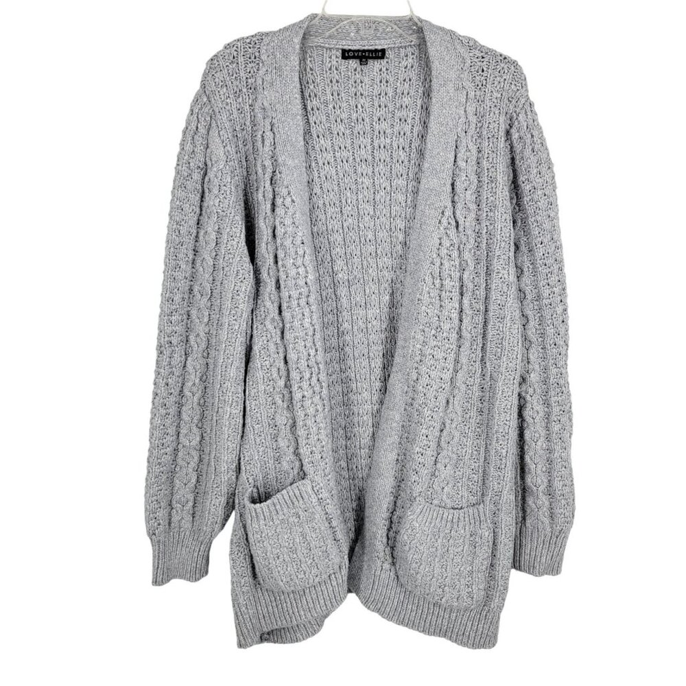 Oversized Chunky Knit Cardigan 2X Soft Sweater Cozy Loungewear Cottage grandpa